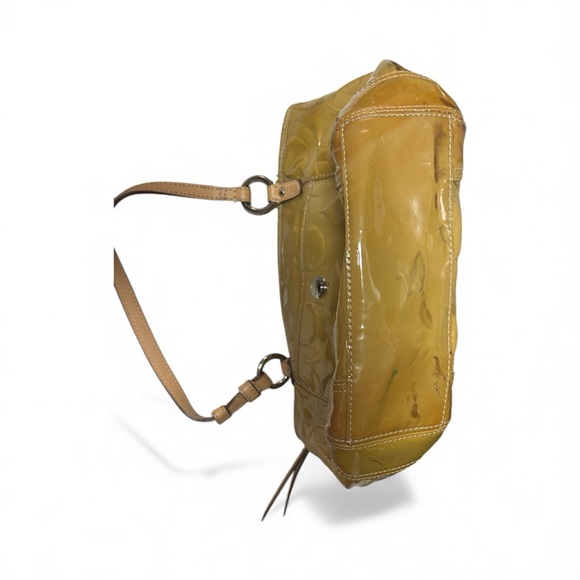 Coach Glossy Mustard Shoulder Bag - Picture 4 of 7